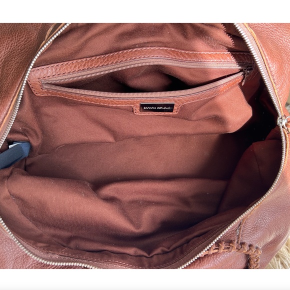 Vintage BANANA REPUBLIC Genuine Leather Bag in Brown - Great Condition! - Picture 7 of 11
